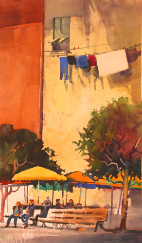 Outdoor Café & Laundry, Vernazza Outdoor Café & Laundry, Vernazza