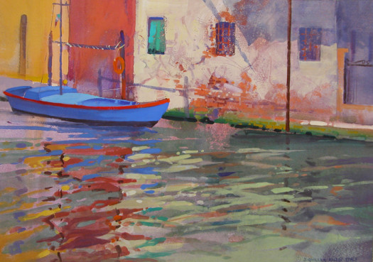 Boat and Old Walls, Chioggia Boat and Old Walls, Chioggia