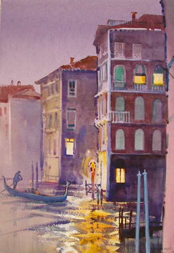December Evening, View by the Rialto December Evening, View by the Rialto