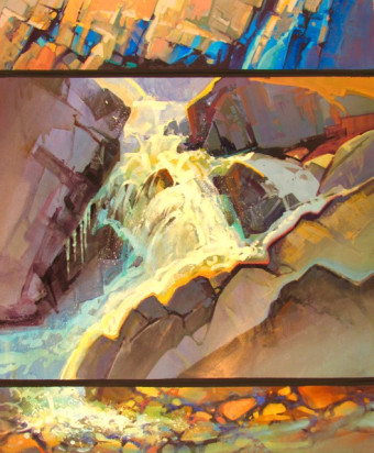 Stream & Canyon Walls Stream & Canyon Walls