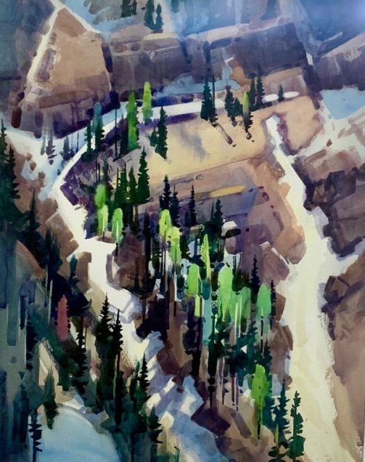 Snow Slide Patterns, Wolf Creek Pass Snow Slide Patterns, Wolf Creek Pass